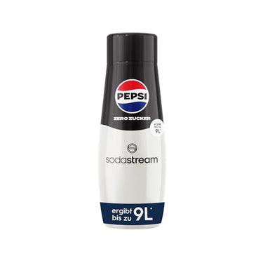 SodaStream Sirup Pepsi Zero Zucker - 1x Flasche ergibt 9 Liter Fertiggetränk, Sekundenschnell zubereitet und immer frisch, 440 ml im Sale